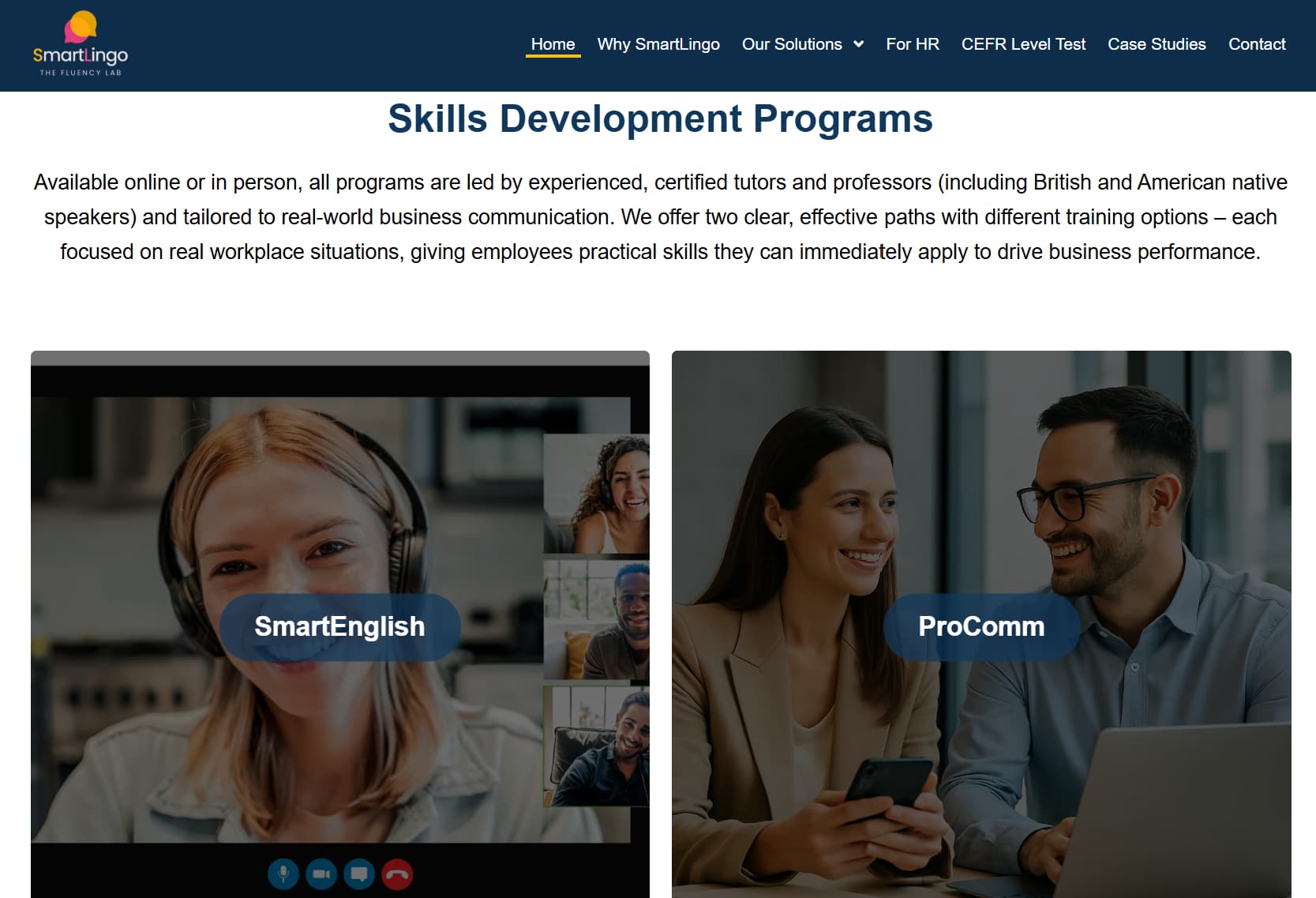 SmartLingo skills development